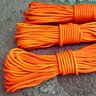 Corda Sobrevivência 39Kg Paracord 425 libras Laranja Cítrico Natureza Aventura 10 Metros Resistente  - 6