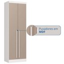 Ver imagem 4 de Guarda-Roupa Modulado 2 Portas 3 Gavetas com Prateleiras Infinity Branco/Duna