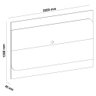 Painel com Suporte para Tv até 86 Polegadas 220cm Multimóveis - 4