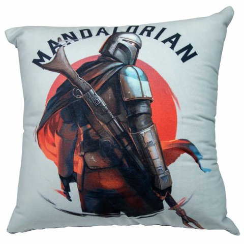 Almofada Fibra Veludo 40x40cm Mandalorian