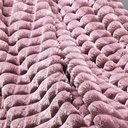 Ver imagem 4 de Cobertor Comfy Queen Manta Ultrasoft Alto Relevo Super Macia - Peony - Rosê