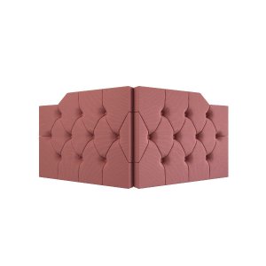 Cabeceira Capela Cama de Casal Queen 1.60 - Mg Magazine:rosa