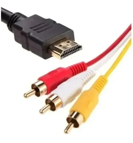 Cabo Hdmi Macho Para 3 Rca Conversor De Áudio E Vídeo - 2