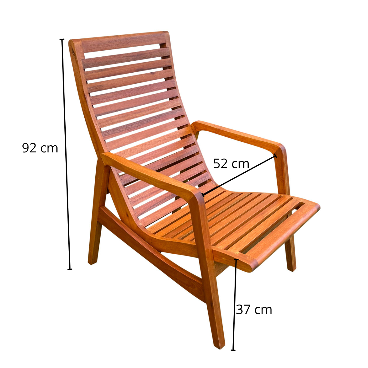 Ver imagem 2 de Poltrona Bahia Madeira de Demolição Sudeste Rústico