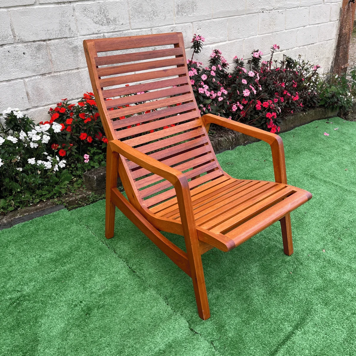 Poltrona Bahia Madeira de Demolição Sudeste Rústico - 6