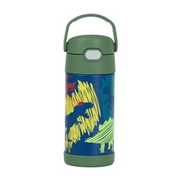 Garrafa Garrafinha Térmica Infantil Thermos 355ml Dinossauro - 1