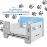 Cama Para Cachorro E Gato Azul Claro Patinha Shop JM - 3
