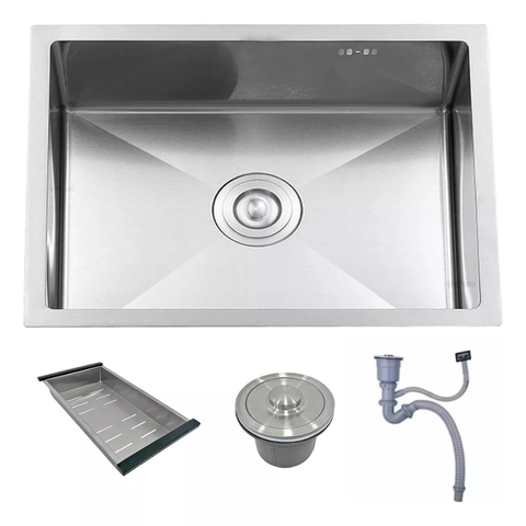 Cuba Cozinha Gourmet Aço Inox 304 Escovado Completa 50x40 Prata Brinovar