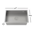 Ver imagem 6 de Cuba Cozinha Gourmet Aço Inox 304 Escovado Completa 50x40 Prata Brinovar