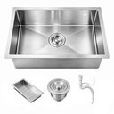 Ver imagem 1 de Cuba Cozinha Gourmet Aço Inox 304 Escovado Completa 50x40 Prata Brinovar