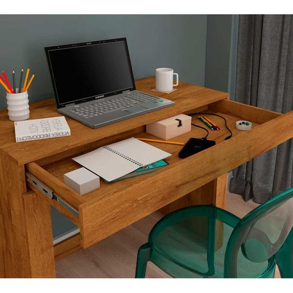 Escrivaninha para Home Office e Estudo Cleo Permóbili Cinamomo ...