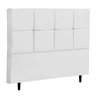 Cabeceira Roma para Cama Box Queen 160cm Corino - SSX Multicoisas - Branco - 1