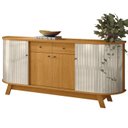 Ver imagem 2 de Buffet Aparador 4 Portas 183 Cm Monaco Cinamomo Off White Madetec