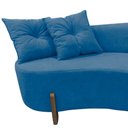 Ver imagem 5 de Namoradeira Sofá Feijão Luna Orgânica Bouclé Azul