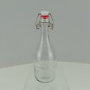 Ver imagem 3 de Garrafa de Vidro 500ml Transparente 26x9x9cm Água Suco Geladeira Bebidas Tampa