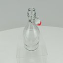 Ver imagem 3 de Garrafa Água Suco Leite Home&co com Trava na Tampa Vidro 500ml 26x9x9cm Transparente