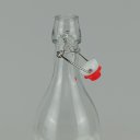 Ver imagem 5 de Garrafa Água Suco Leite Home&co com Trava na Tampa Vidro 500ml 26x9x9cm Transparente