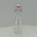 Ver imagem 4 de Garrafa Água Suco Leite Home&co com Trava na Tampa Vidro 500ml 26x9x9cm Transparente