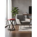 Ver imagem 4 de Banqueta Banquinho de Ferro Pequena 50 Cm Altura:vermelho