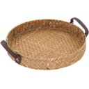 Ver imagem 3 de Kit 3 Bandejas Decorativa para Servir Home&Co Fibra Natural Bege