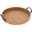 Ver imagem 2 de Kit 3 Bandejas Decorativa para Servir Home&Co Fibra Natural Bege