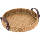 Ver imagem 4 de Kit 3 Bandejas Decorativa para Servir Home&Co Fibra Natural Bege