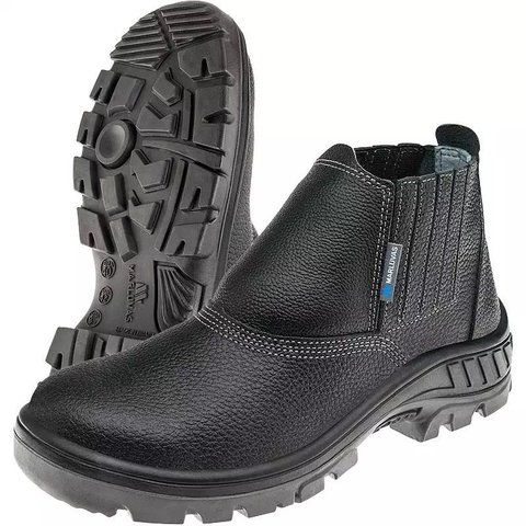 Botina Bico Aço Com Solado em PU Bidensidade 700398 MARLUVAS - 39