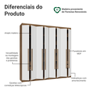 Ver imagem 5 de Guarda-roupa Casal 8 Portas Batentes Venus Madesa