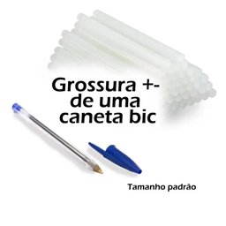 Refil Bastão Cola Quente Fino Transparente 500 Gramas 7mm Pacote Pistola Artesanato Silicone Tecido  - 4