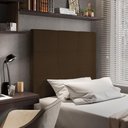 Ver imagem 3 de Cabeceira Cama Box Solteiro 90cm Suede Marrom
