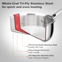 Ver imagem 2 de Duxtop Panela Inox Tri-ply com Tampa 3l, Compatível com Indução