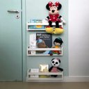 Ver imagem 2 de Revisteiro para quarto de menina menino branco kit 3pç