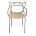 Ver imagem 2 de Kit 4 Cadeiras Allegra em Pp para Área Externa e Sala de Jantar ou Estar Cor Nude Ecomhome