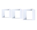 Ver imagem 2 de Trio Nicho Quadrado Decorativo 30cm/25cm/20cm Quartos Salas