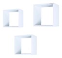 Ver imagem 1 de Trio Nicho Quadrado Decorativo 30cm/25cm/20cm Quartos Salas