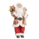 Ver imagem 1 de Papai Noel Decorativo Casaco Xadrez Ski e Saco de Presentes 45cm - Bela Flor