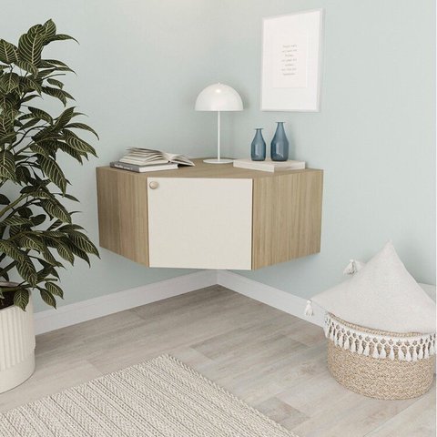 Armário de Canto Suspenso 40cm Módulo Frame CabeCasa MadeiraOriginals