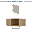 Ver imagem 3 de Armário de Canto Suspenso 40cm Módulo Frame CabeCasa MadeiraOriginals Bege/Acácia/Arenas