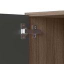 Ver imagem 4 de Armario Aereo Balcao Pia 120 Cm Mdf Kali Carvalho Toq Chumbo