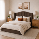 Ver imagem 4 de Cabeceira Cama Box Casal Queen 160cm Zoe Estofada Boucle Moderna