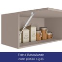Ver imagem 4 de Cozinha Modulada Olivia 5 Peças com Aéreo de 120cm com Vidro Reflex Poliman Móveis