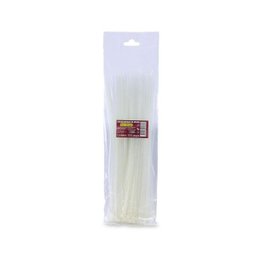 Abraçadeira de Nylon 3,6x300mm com 100 Unidades Branca Force Line - 2