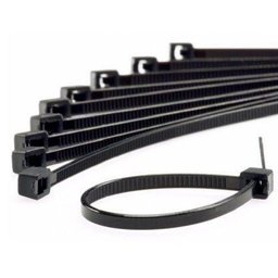 Abraçadeira de Nylon 2,5x100mm com 100 Unidades Preta Force Line - 1