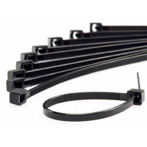 Abraçadeira de Nylon 2,5x100mm com 100 Unidades Preta Force Line