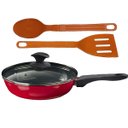 Ver imagem 1 de Frigideira Vermelho Antiaderente Cerâmica Talher 05 CB 16cm