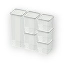 Ver imagem 1 de Kit Potes Modulares com 6 Pecas Transparente - Nitron