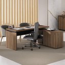 Ver imagem 7 de Mesa em L Joinville e Balcão 4 Portas Nogal Preto