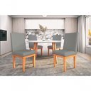 Ver imagem 6 de Kit 6 Cadeiras Estofadas Reforçada Mesa de Jantar Grafite