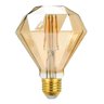Kit 2 Lâmpadas Filamento Led Diamante G95 4w Vidro Âmbar Biv - 3