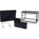 Ver mais imagens de Escorredor de Louça Talheres Prato Copo Pia Bancada Mesa Cozinha Suporte Limpeza Multiuso Organizaça